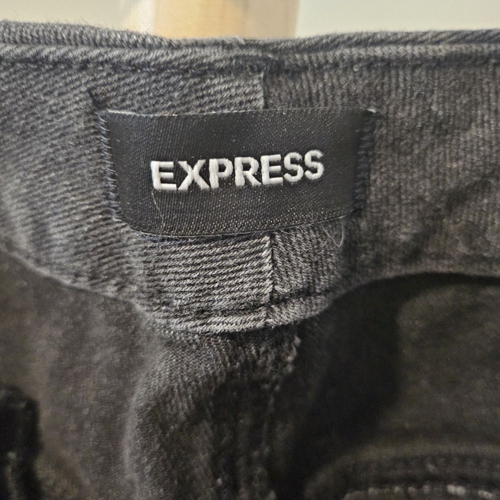 Express Women's Black Jeans. Flare High Rise Super Stretch (Size: 6/8/10) - Picture 2 of 5